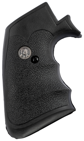 Pachmayr 05134 Decelerator Grip Checkered Black Rubber with Finger Grooves for Ruger Super Blackhawk 73325