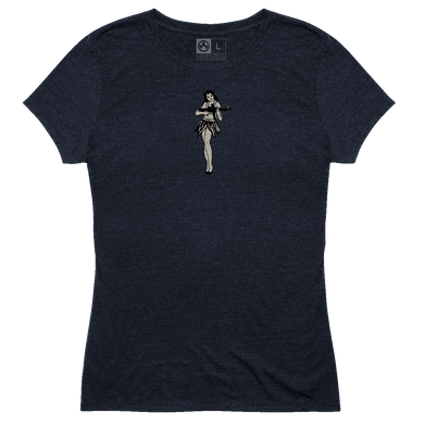 Magpul MAG1124410XS Hula Girl CVC Women's Navy Cotton/Polyester/Rayon Short Sleeve XS 122190