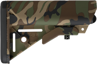 B5 Systems SOP1188 Enhanced SOPMOD Woodland Camo Polymer Fits AR-15 165304