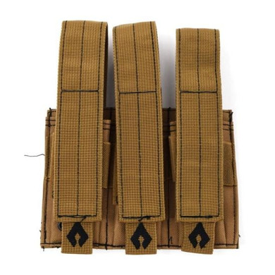 Advance Warrior Solutions Pistol Triple Mag Pouch Tan AZPTMPTN