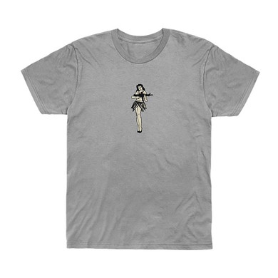HULA GIRL CVC T-SHIRT ATHLETIC HEATHER MD 100115952
