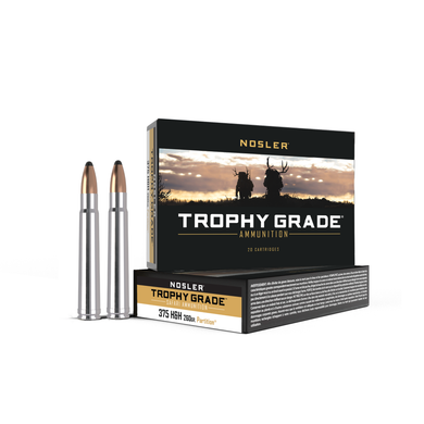 Nosler Trophy Grade Rifle Ammunition .375 H&H 260 gr PT 2750 fps - 20/box NO60090
