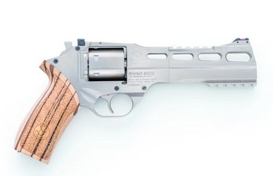 RHINO .357MAG REVOLVER 60 SAR CHROME 6IN BBL W/3 MOON CLIPS 6 RND CHCF340249