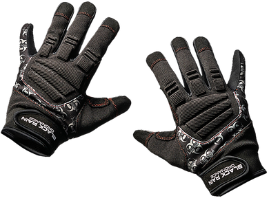 Black Rain Ordnance TACTGLOVEBLK/GRYS Tactical Gloves  Black/Gray Small Velcro 165612