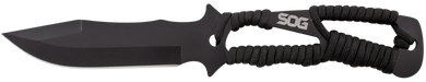 S.O.G SOGF041TNC Throwing Knives  Fixed 4.40" Plain Black Hardcased 420HC SS Blade Black GRN Handle 3 Knives Piece 145009