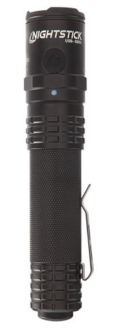 Nightstick USB588XL USB Dual-Light Tactical Flashlight  Black Anodized 125/350/450/850/1,100 Lumens White LED 153295
