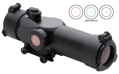 Truglo Triton 30mm Tri-Color Tactical Red Dot Sight - 1x30mm 3 MOA Center Dot - Black XRTG8230TB
