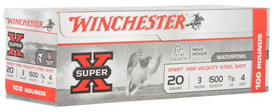 Winchester Ammo WEX2034VP Super X Xpert High Velocity 20Gauge 3" 7/8oz 4Shot 100 Per Box/2 Case *Value Pack 121849