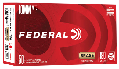 Federal WM5221 Champion Training 10mmAuto 180gr Full Metal Jacket 50 Per Box/20 Case 149265