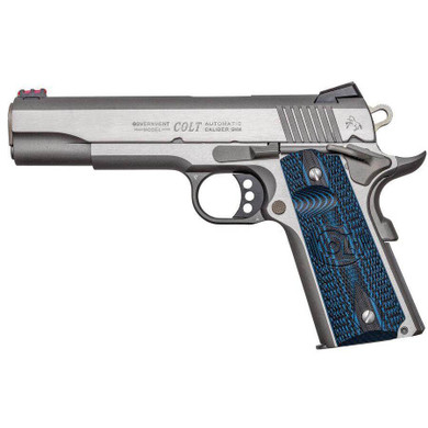 Colt Government Competition Handgun 9mm Luger 9rd Magazine 5" Barrel Stainless Finish Fiber Sight CXO1072CCS