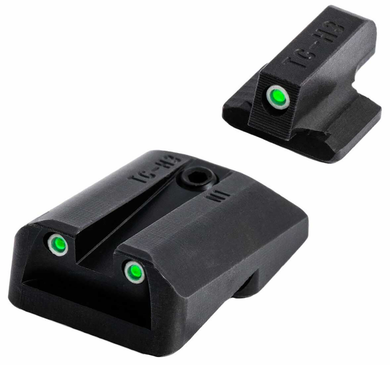 TruGlo TGTG231N3W Tritium Pro  Black | Green Tritium White Outline Front Sight Green Tritium Rear Sight 135982