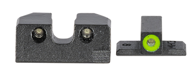 Meprolight USA 401103111 Hyper-Bright  Green Tritium Green Outline Front Sight-Green Tritium Black Outline Rear Sig Sauer P-Series 134458