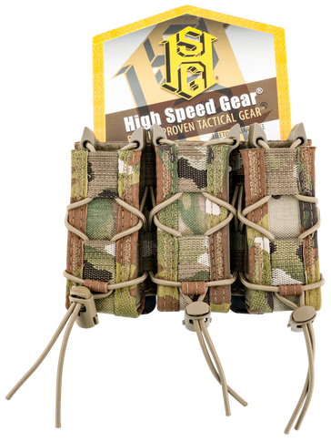 High Speed Gear 11PT03MC TACO Mag Pouch Triple MultiCam Nylon MOLLE Compatible w/ Pistol 144509