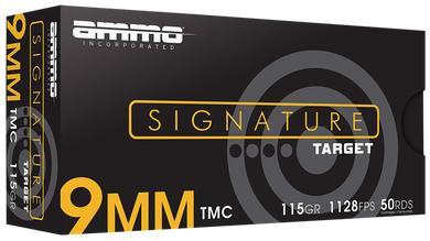 Ammo Inc 9115TMCA50 Signature  9mm Luger 115gr Total Metal Case 50 Per Box/20 Case 151768