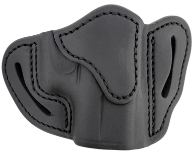 1791 Gunleather ORBHCSBLR BHC Optic Ready OWB Compact Stealth Black Leather Belt Slide Compatible w/Glock 43/Sig P365/Walther PPK Right Hand Includes Belt Clip 137272