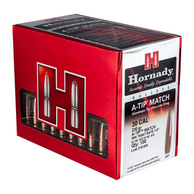A-TIP MATCH 30 CALIBER (.308'') 230GR ALUMINUM TIP BT 100/BOX 749018803