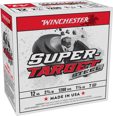 Winchester Ammo TRGT12S7 Super-Target  12Gauge 2.75" 1 1/8oz 7Shot 25 Per Box/10 Case 116430