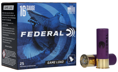 Federal H16075 Game-Shok Upland 16Gauge 2.75" 1oz 7.5Shot 25 Per Box/10 Case 117144