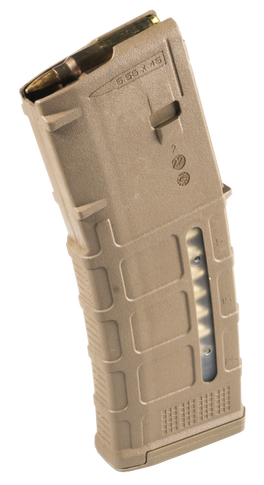 Magpul MAG556-MCT PMAG GEN M3 30rd Detachable w/Capacity Window 223 Rem/5.56x45mm NATO Fits AR-15/M16/M4 Coyote Tan Polymer 114289