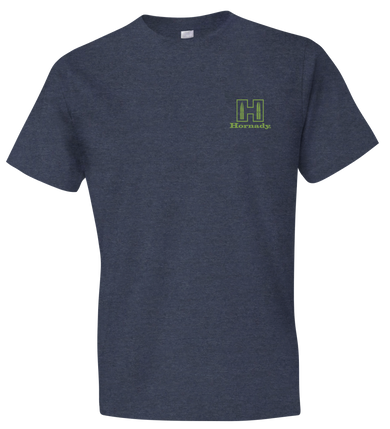 Hornady Gear 30995 Hornady T-Shirt Logo Stamp Indigo Short Sleeve 2XL 154632