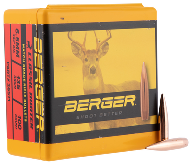 Berger Bullets 26571 Classic Hybrid Hunter Match Grade 6.5Creedmoor 135gr Boat Tail 100/Box 115664
