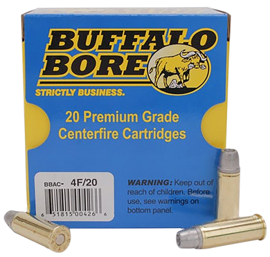 Buffalo Bore Ammunition 4F20 Deer Grenade Strictly Business 44Rem Mag +P 240gr Gas Checked Hollow Point 20 Per Box/12 Case 80779