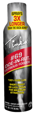 Tinks W5500 #69 Doe-In-Rut Estrous Fogger Deer Attractant Doe In Estrus Scent 5 oz Aerosol 147677