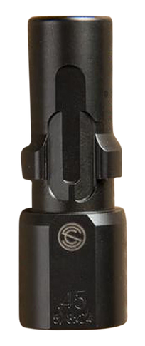 SilencerCo AC2605 3-Lug Muzzle Device Black with .578"x28 Threads for 45 ACP 104655