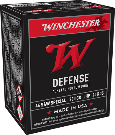 Winchester Ammo USA44SWJHP USA  44S&WSpl 200gr Jacketed Hollow Point 20 Per Box/10 Case 147610