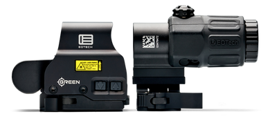 Eotech HHSGRN HHS Green EXPS & G33 Magnifier Matte Black 1x/3x 1.20" x 0.85" 1 MOA Green Dot/68 MOA Ring 100515