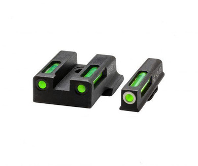 HIVIZ LiteWave H3 sight Green LitePipe/White front ring fits S&W M&P EZ380 VHEZN321