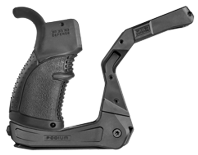 FAB Defense FXARPODB AR-Podium  Bi-Pod for AR-15/ M16 Black Polymer Includes AGR-43 Pistol Grip 107342