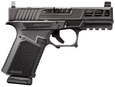 Anderson B2-N891-A000 Kiger 9C Pro Compact Frame 9mm Luger 15+1 3.91" Black DLC Fluted Barrel & Lightening Cut/Optic Cut/Serrated Stainless Steel Slide, Black Polymer Frame w/Picatinny Rail 153913