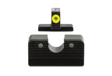 Trijicon 600999 HD XR Night Sight Set Green Tritium/Yellow Outline Front, Green Tritium Rear, Black Frame, Fits FN 509 180566
