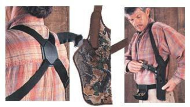 Uncle Mike's Sidekick Vertical Shoulder Holsters 6-1/2"- 7-1/2" Bbl. SA Rev. - RH UM83041