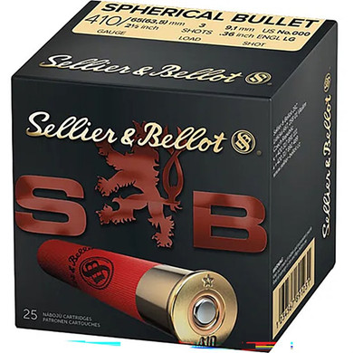 SPHERICAL BULLET 410 BORE 2-1/2'' 1/2OZ #000 SHOT 25/BOX 105053119
