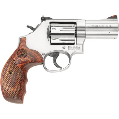 MODEL 686 PLUS DELUXE L-FRAME 357 MAGNUM 3”BBL 7RD SS/WALNUT 100404569