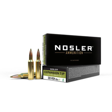 Nosler E-Tip Rifle Ammunition .300 WSM 180 gr E-Tip SP 2900 fps 20/ct NO40152