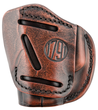 1791 Gunleather 4WH2VTGR 4-Way  IWB/OWB Size 02 Vintage Leather Belt Clip Fits S&W M&P Bodyguard Right Hand 143436