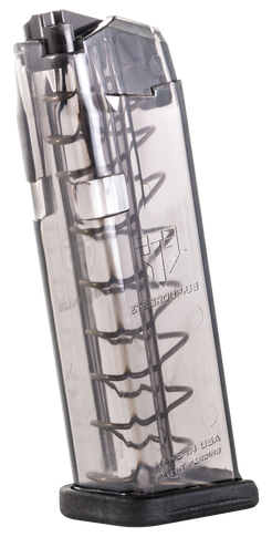ETS Group SMKGLK1910 Pistol Mags  10rd Limited 9mm Luger Compatible w/ Glock 19/26 Smoke Polymer 150865