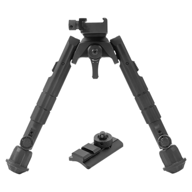 UTG TL-BP01 Heavy Duty Recon Bipod Black 7-9" Metal 37246