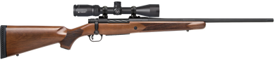Mossberg 27942 Patriot  30-06 Springfield Caliber with 5+1 Capacity, 22" Fluted Barrel, Matte Blued Metal Finish & Walnut Stock Right Hand (Full Size) Includes Vortex Crossfire II 3-9x40mm Scope 109583