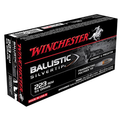 WINCHESTER AMMO 223 REM 55GR BST BALLISTIC SILVER TIP 250209592