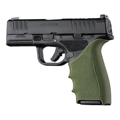Hogue HandAll Beaver Tail Handgun Grip Sleeve Springfield Armory Hellcat Pro OD Green HA18321