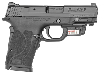 Smith & Wesson 12439 M&P Shield EZ M2.0 9mm Luger 3.68" 8+1 Black Black Armornite Stainless Steel Slide Black Polymer Grip Crimson Trace Red Laser (No Manual) 118856