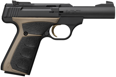 Browning 051063490 1911-22 A1 Full Size Frame 22 LR 10+1 4.25" Stainless Steel Barrel, Matte Black Serrated Slide, Matte Black Aluminum Frame, Brown Composite Grip 176684