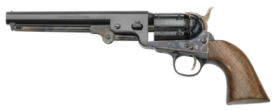 Pietta PF51CHS36712 1851 Navy London 36 Cal 6rd 7.50" Blued Octagon Barrel, Blued Cylinder, Color Case Hardened Steel Frame, Walnut Grip, Exposed Hammer 167828