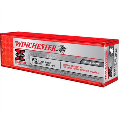SUPER-X 22 LONG RIFLE 37GR LEAD HOLLOW POINT 100/BOX 105202940