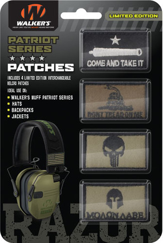 WALKERS PATRIOT PATCH KIT FOR</br>PATRIOT MUFF AMERICAN FLAG 4PC PATKIT2