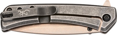 BROWNING KNIFE JERICHO 3" FLDR</br>COPPER WASH/BUCKMARK D2* 3220544